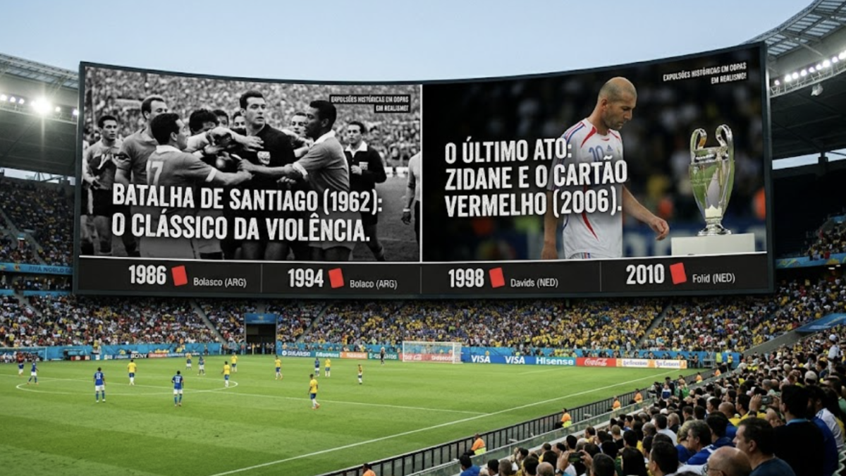 Da Batalha de Santiago ao Cartão de Zidane: Expulsões Históricas em Copas