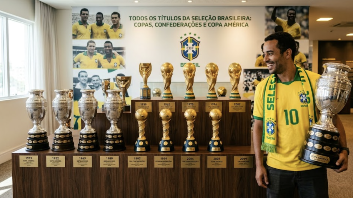 Todos os Títulos da Seleção Brasileira: Copas, Confederações e Copa América