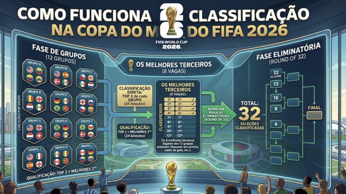 12 Grupos e os Melhores Terceiros: Como Funciona a Classificação na Copa 2026