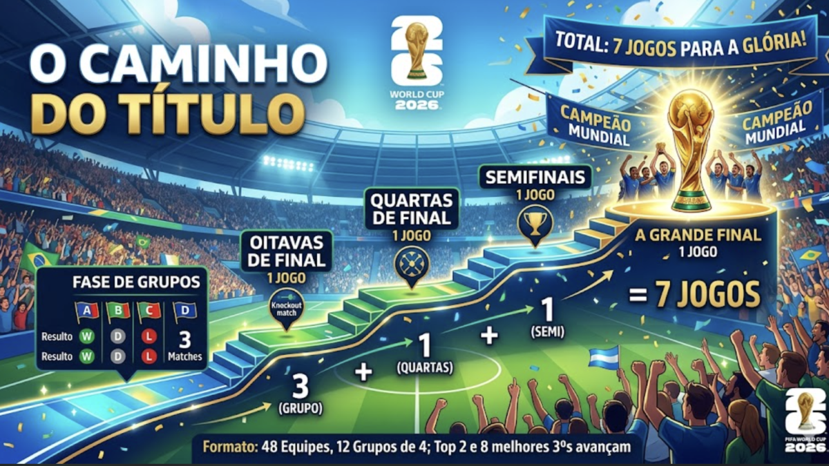 O Caminho do Título: Quantos Jogos um Campeão Disputa na Copa 2026